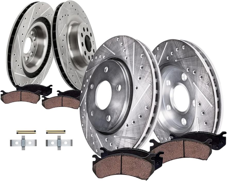 Main Image - Front Rear Rotors Brake Pads