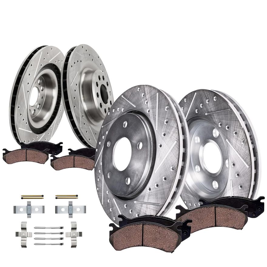 Main Image - Front Rear Rotors Brake Pads