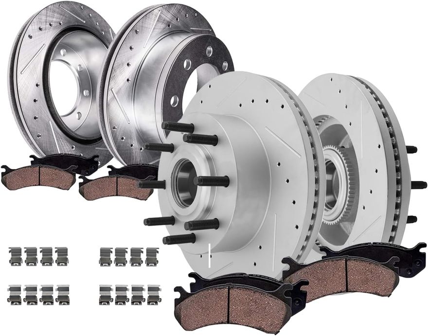 Main Image - Front Rear Rotors Brake Pads