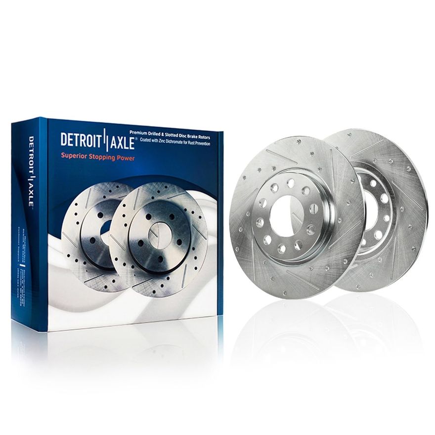 Rear Drilled Disc Brake Rotor - S-800023 x2