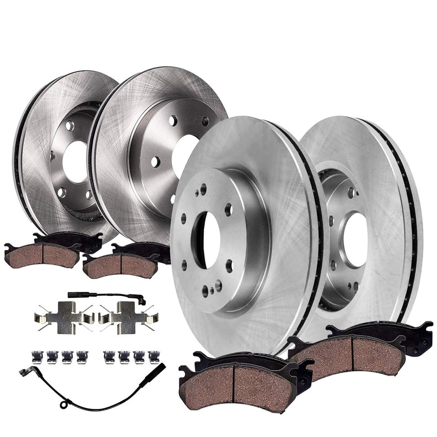 Main Image - Front Rear Rotors Brake Pads