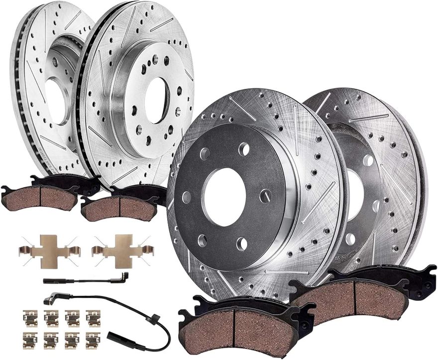 Main Image - Front Rear Rotors Brake Pads