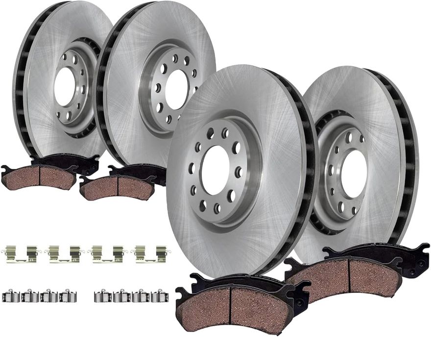 Main Image - Front & Rear Rotors Brake Pads