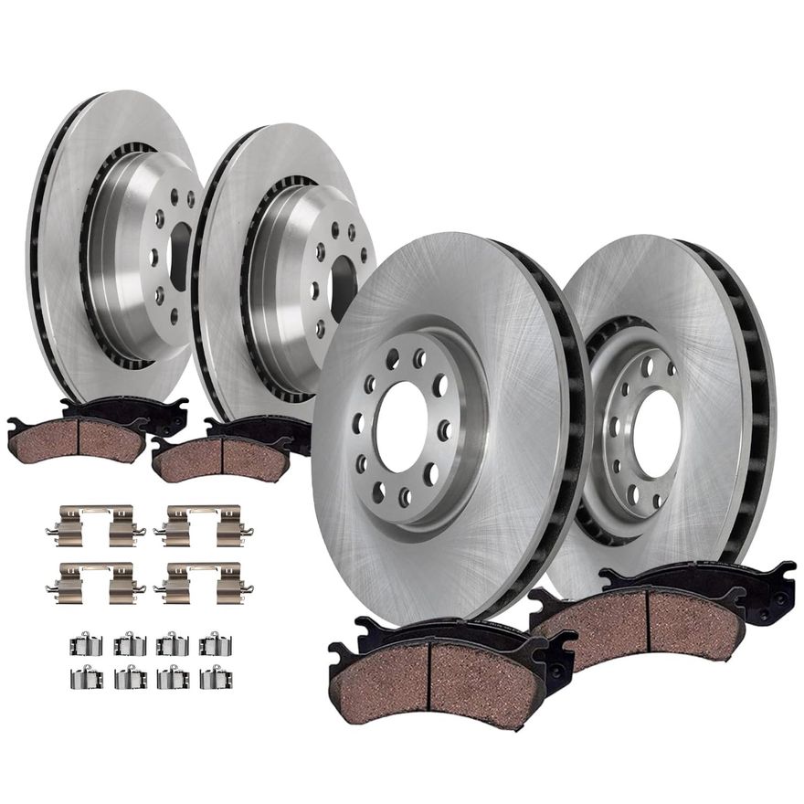 Main Image - Front & Rear Rotors Brake Pads