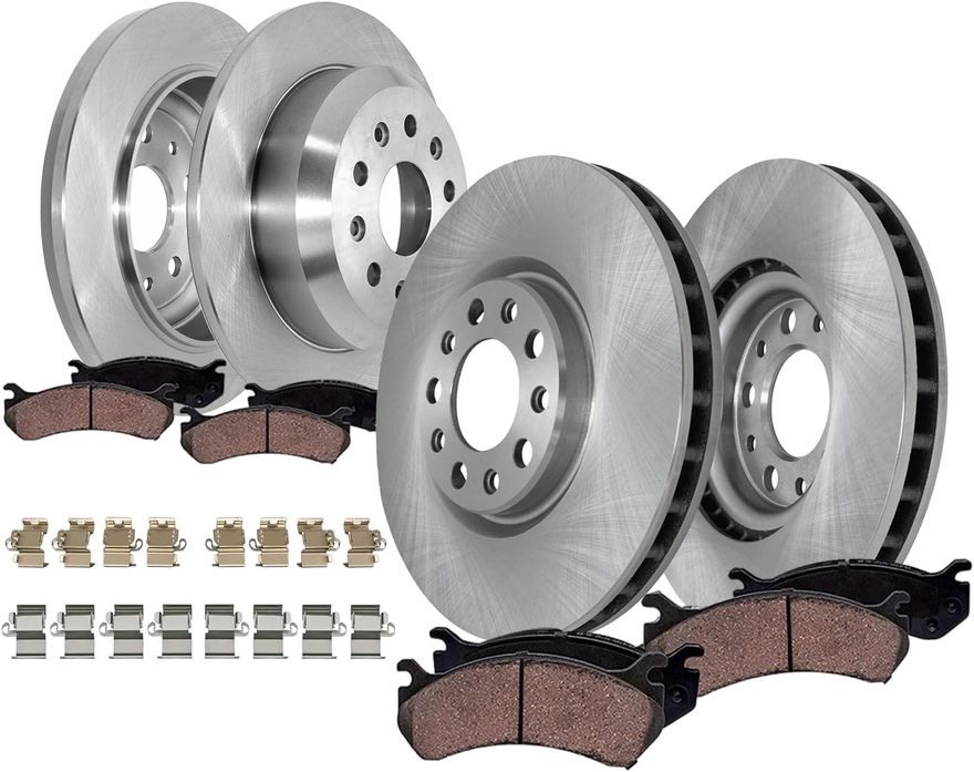 Main Image - Front & Rear Rotors Brake Pads