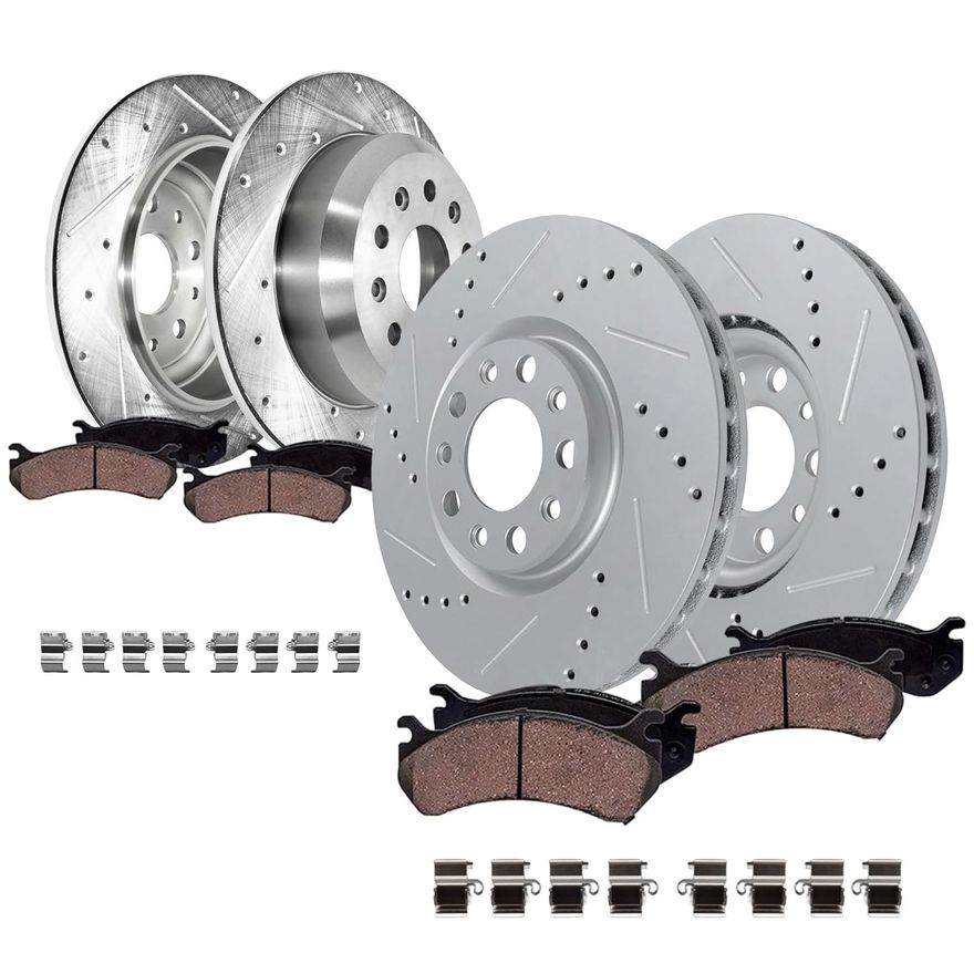 Main Image - Front & Rear Drilled Rotors Kit