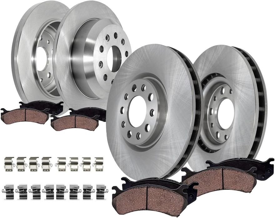 Main Image - Front & Rear Rotors Brake Pads