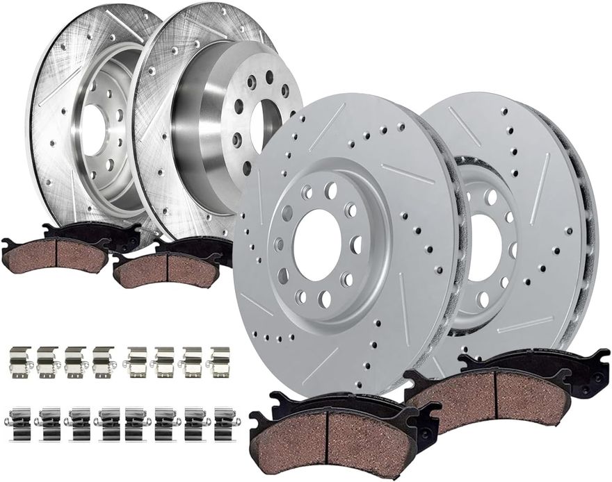 Main Image - Front & Rear Drilled Rotors Kit