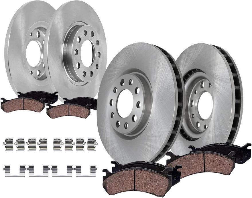 Main Image - Front & Rear Rotors Brake Pads