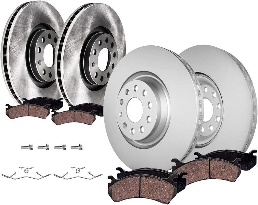 Main Image - Front & Rear Rotors Brake Pads