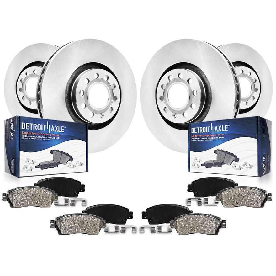 Main Image - Front & Rear Rotors Brake Pads