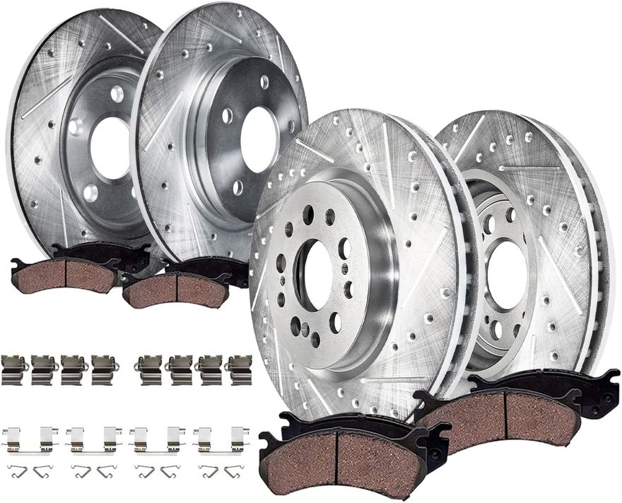 Main Image - Front Rear Rotors Brake Pads