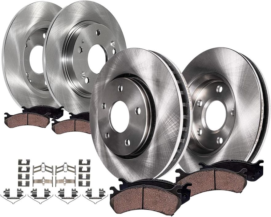 Main Image - Front & Rear Rotors Brake Pads