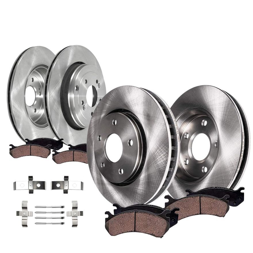 Main Image - Front & Rear Rotors Brake Pads