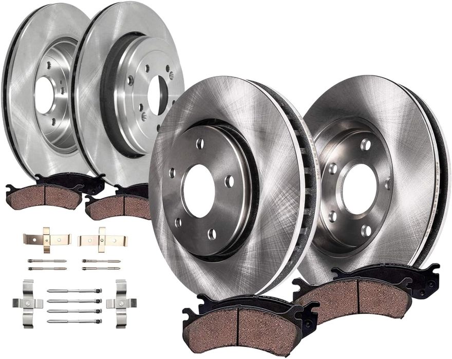 Main Image - Front & Rear Rotors Brake Pads