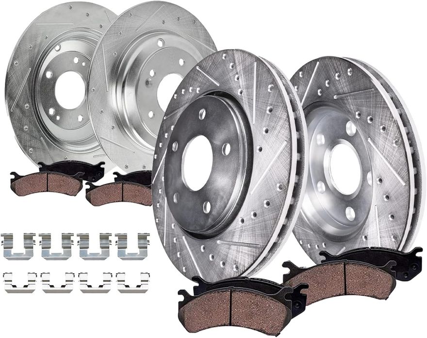 Main Image - Front Rear Rotors Brake Pads