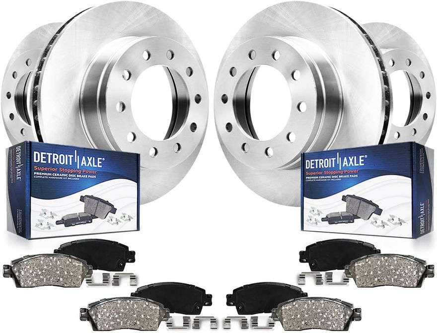 Main Image - Front Rear Rotors Brake Pads Kit