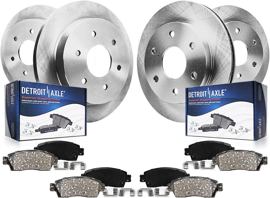 Main Image - Front & Rear Rotors Brake Pads