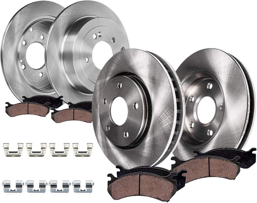Main Image - Front & Rear Rotors Brake Pads