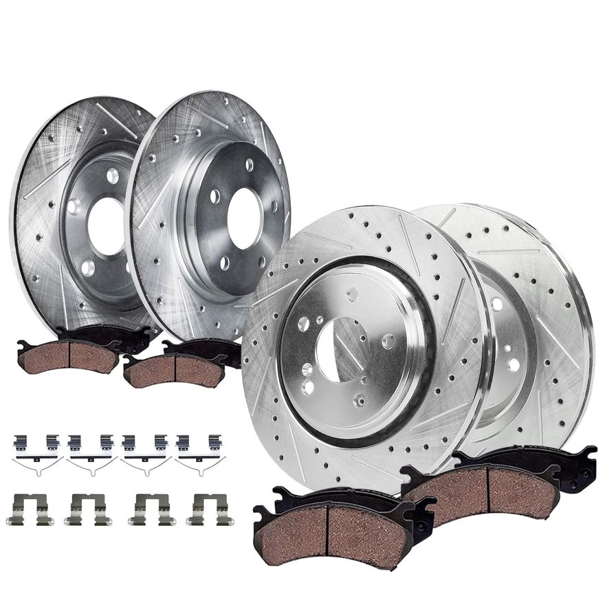 Main Image - Front Rear Rotors Brake Pads