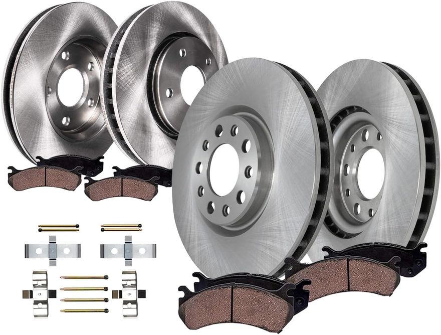 Main Image - Front Rear Rotors Brakes Pads