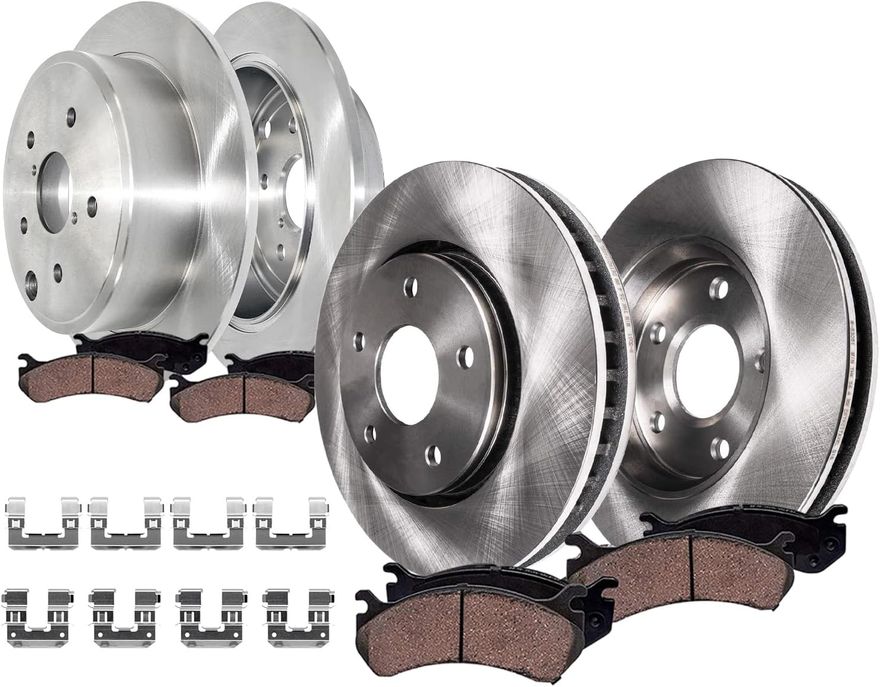 Main Image - Front Rear Rotors Brakes Pads