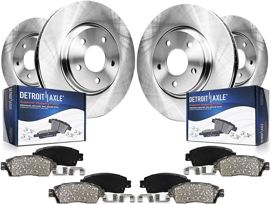 Main Image - Front Rear Rotors Brakes Pads