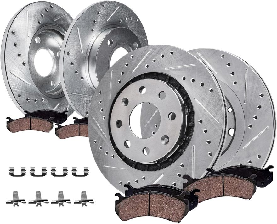 Main Image - Front Rear Rotors Brake Pads