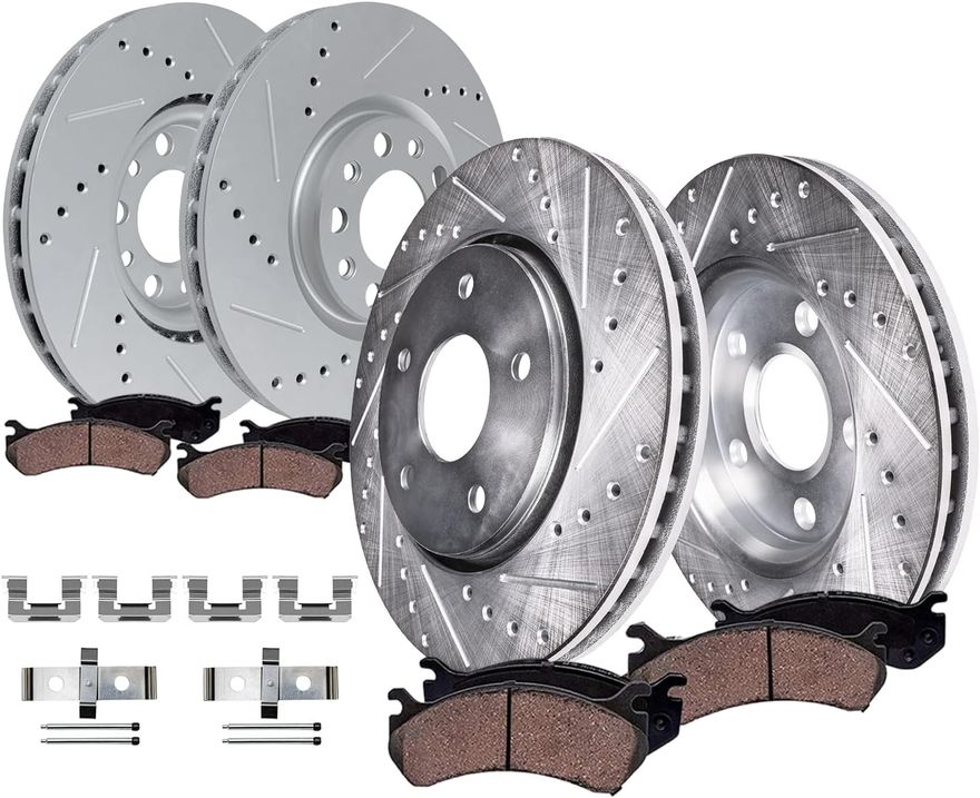 Main Image - Front Rear Rotors Brake Pads