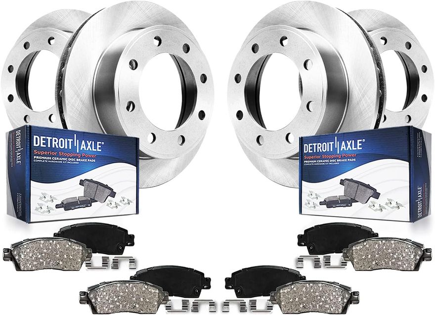 Main Image - Front Rear Rotors Brake Pads Kit