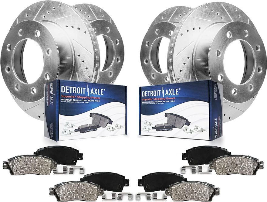 Main Image - Front Rear Rotors Brake Pads Kit