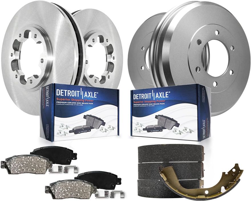 Main Image - Front Rotors Pads Rear Drums Kit