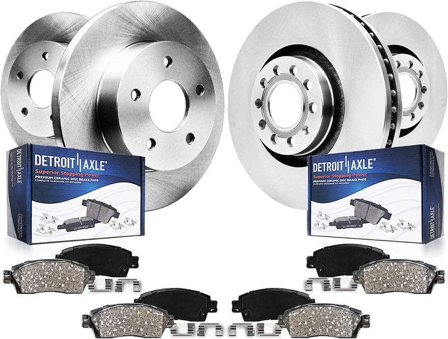 Main Image - Front Rear Rotors Brake Pads