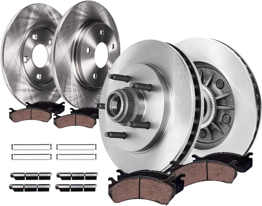 Main Image - Front Rear Rotors Brake Pads