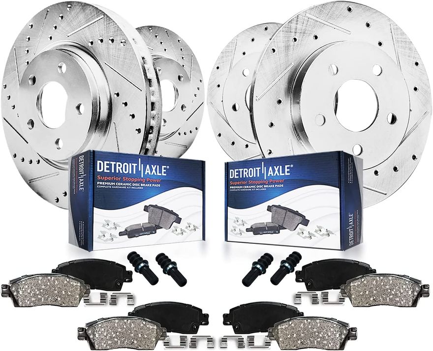 Main Image - Front & Rear Rotors Brake Pads