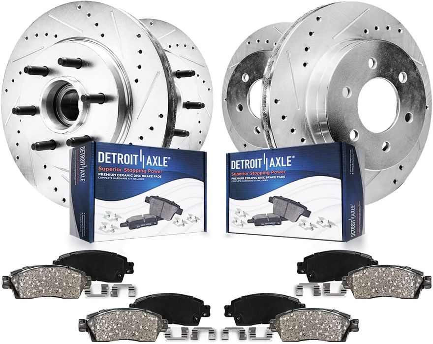 Main Image - Front Rear Rotors Brake Pads