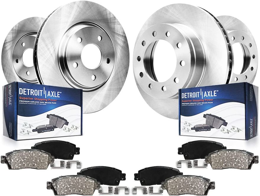 Main Image - Front Rear Brake Rotors Pads