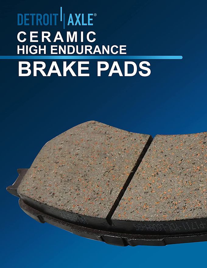 Detroit Axle - 2WD 6-Lug Front Drilled Slotted Brakes and Rotors Brake Pads  Replacement for Ford F-150 Lincoln Mark LT Fits select: 2005-2008 FORD F150  