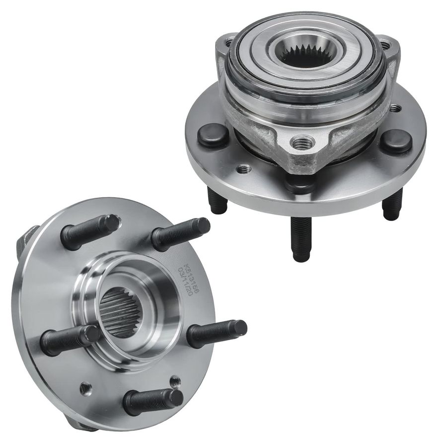 Front Wheel Hub and Bearings - 513156 x2