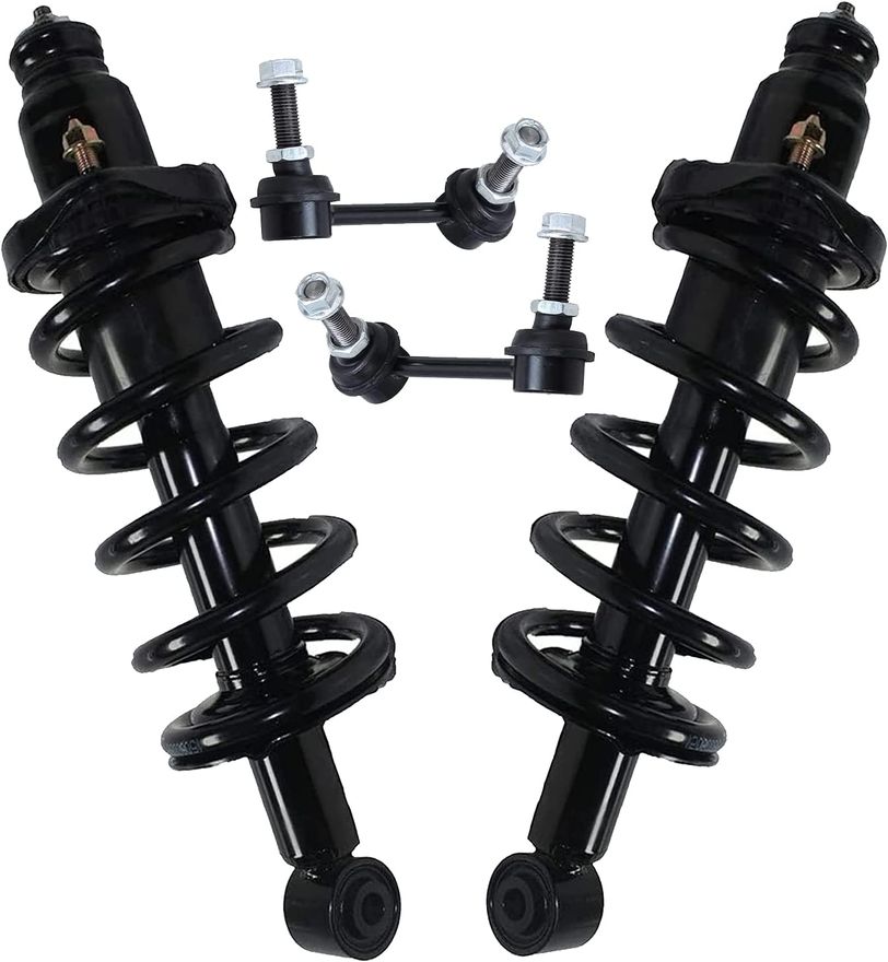 Liftsupports Complete Strut & Spring Assembly Kit For Honda CR-V 2002-2006, Front & Rear, With Sway Bar & Tie Rods
