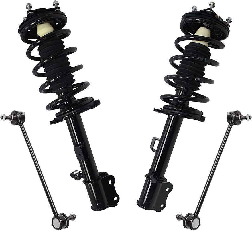 4pc Front Struts Sway Bar Links Suspension Kit