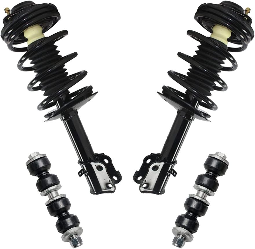 4pc Front Struts Sway Bar Links Suspension Kit