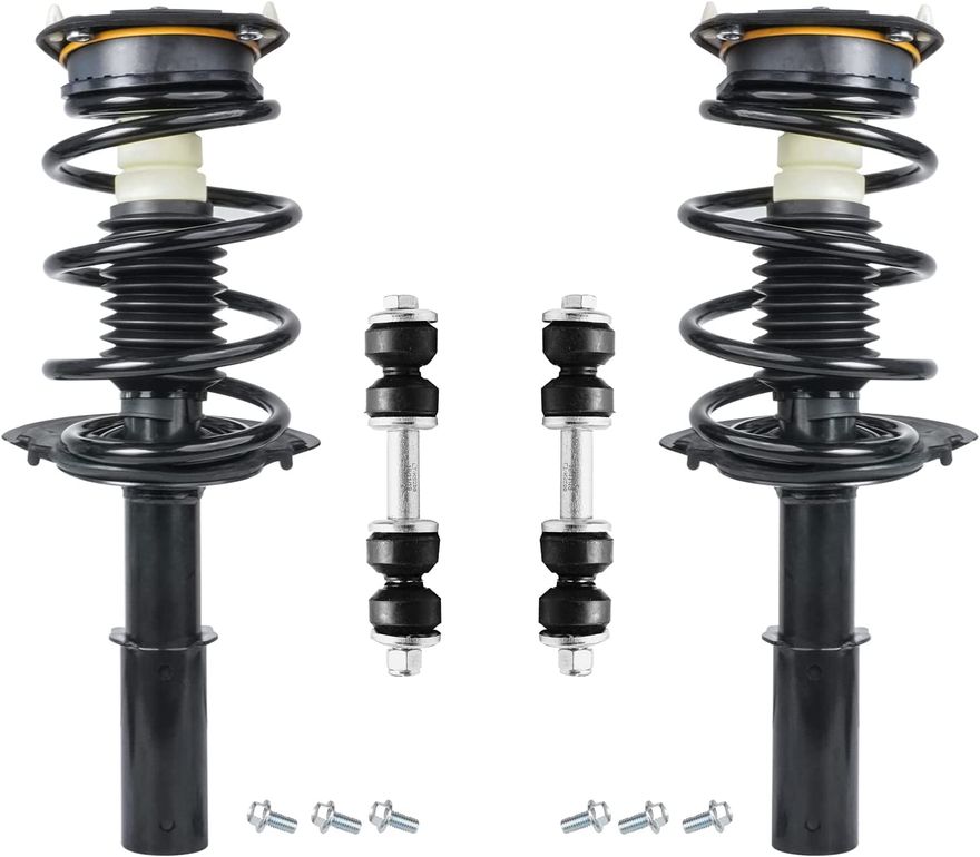 4pc Front Struts Sway Bar Links Suspension Kit