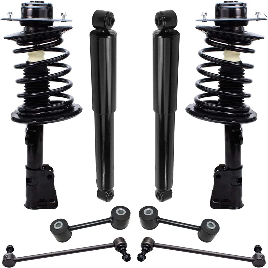 8pc Front Struts Rear Shocks Sway Bar Links Suspension Kit