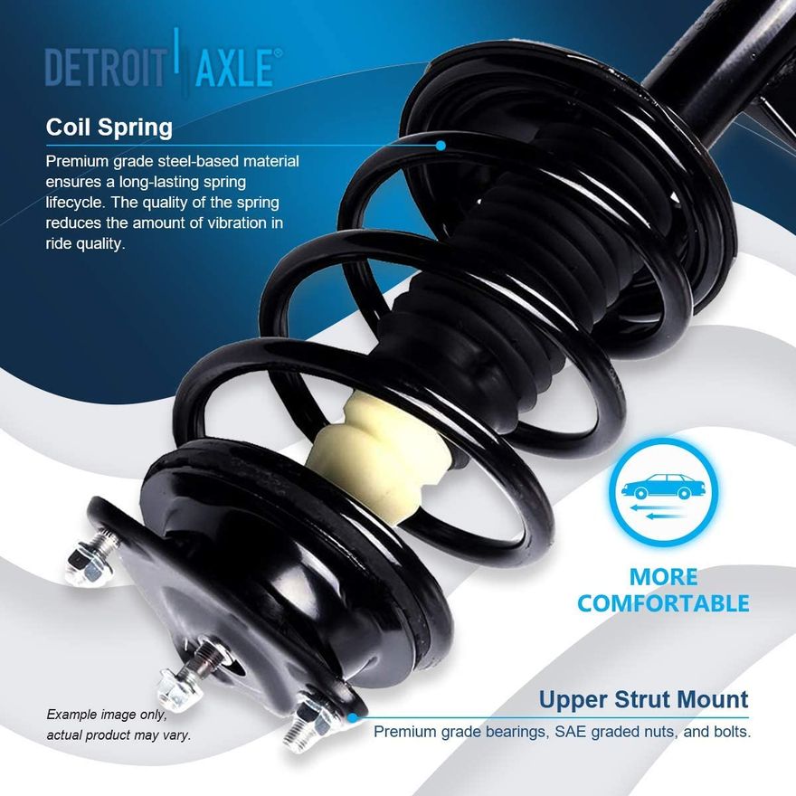 Complete Strut & Shock Kit (4 Pieces) – Front & Rear – For Hyundai Elantra Sedan 2007-2010
