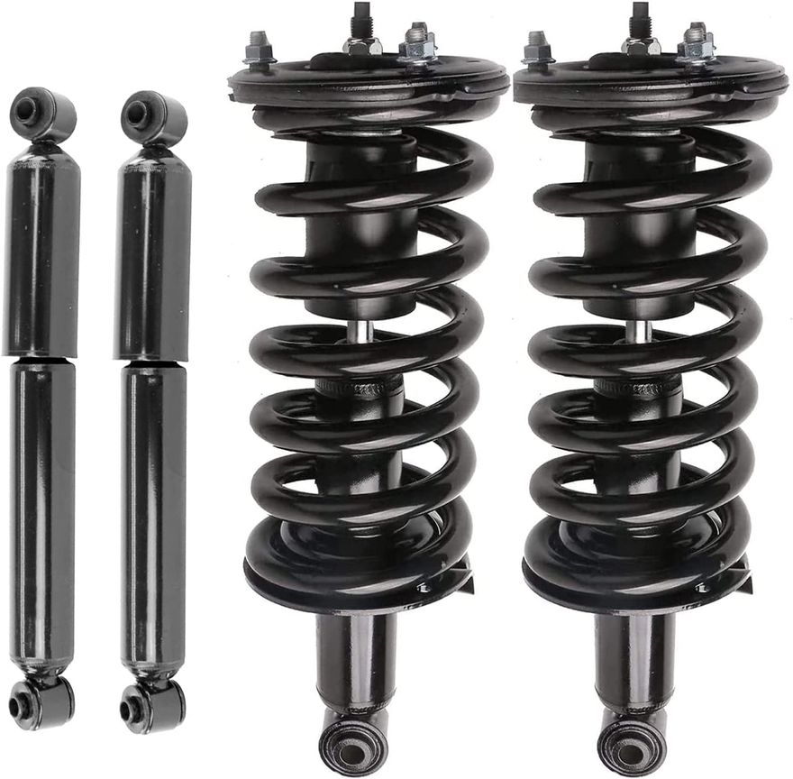 2007 Nissan Armada 4pc Front Struts Rear Shocks Suspension Kit