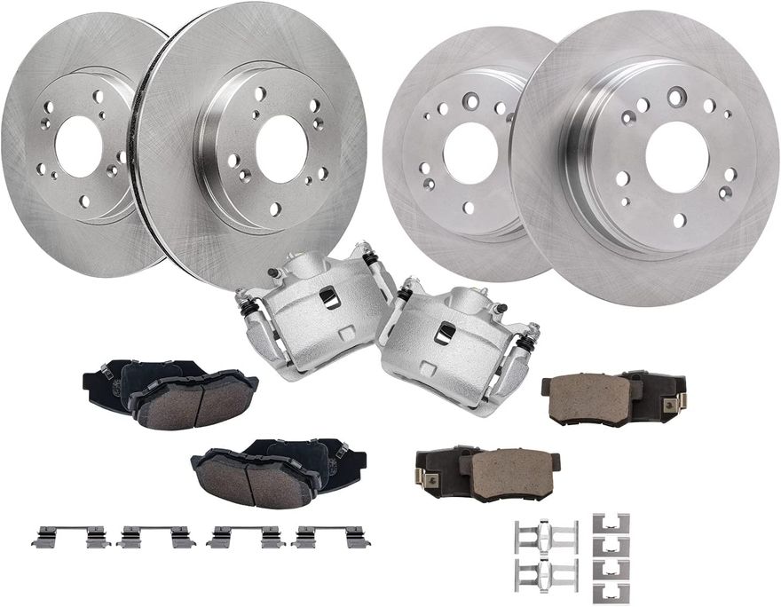 Main Image - Front Rear Rotors Calipers Pads