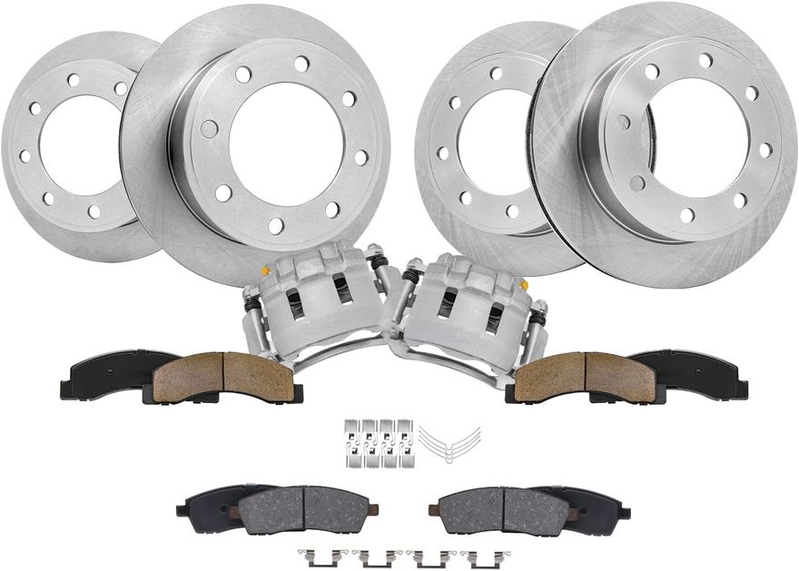 Main Image - Front Rear Rotors Calipers Pads