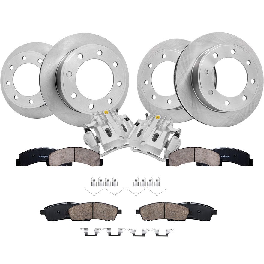 Main Image - Front Rear Rotors Calipers Pads