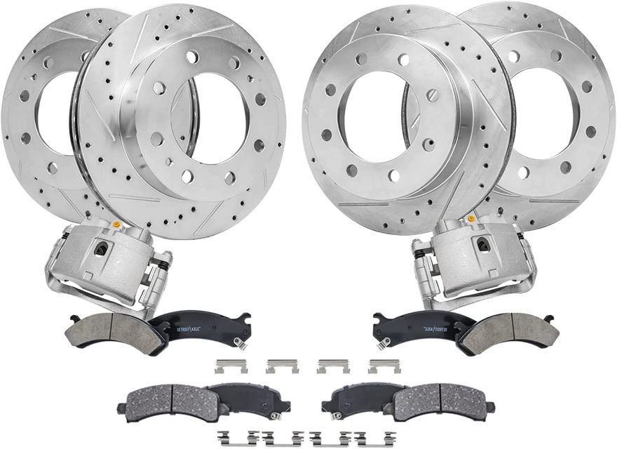 Main Image - Front Rear Rotors Calipers Pads